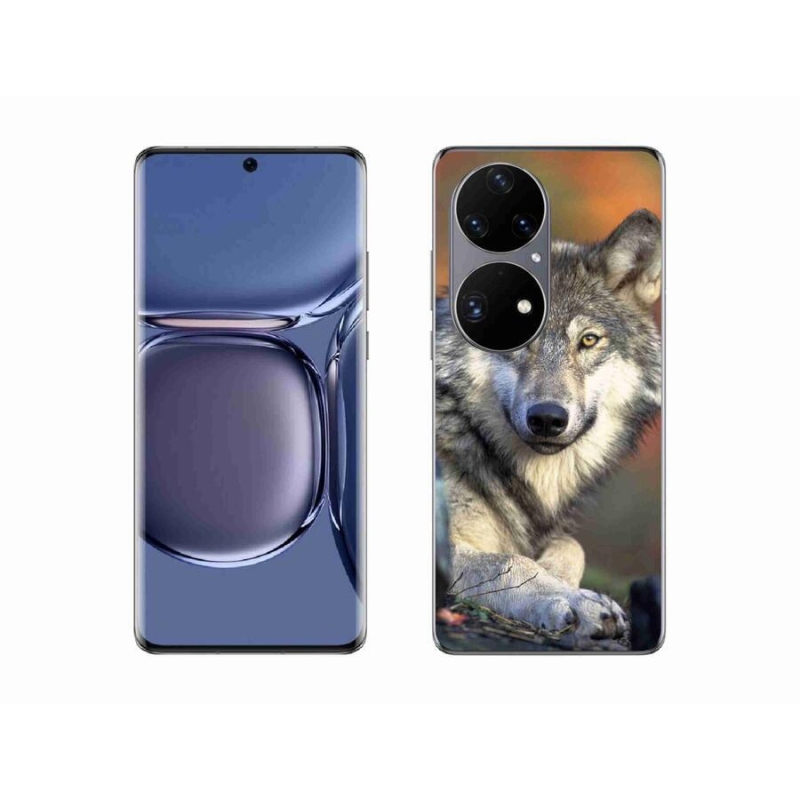 Gélový obal mmCase na mobil Huawei P50 Pro - vlk