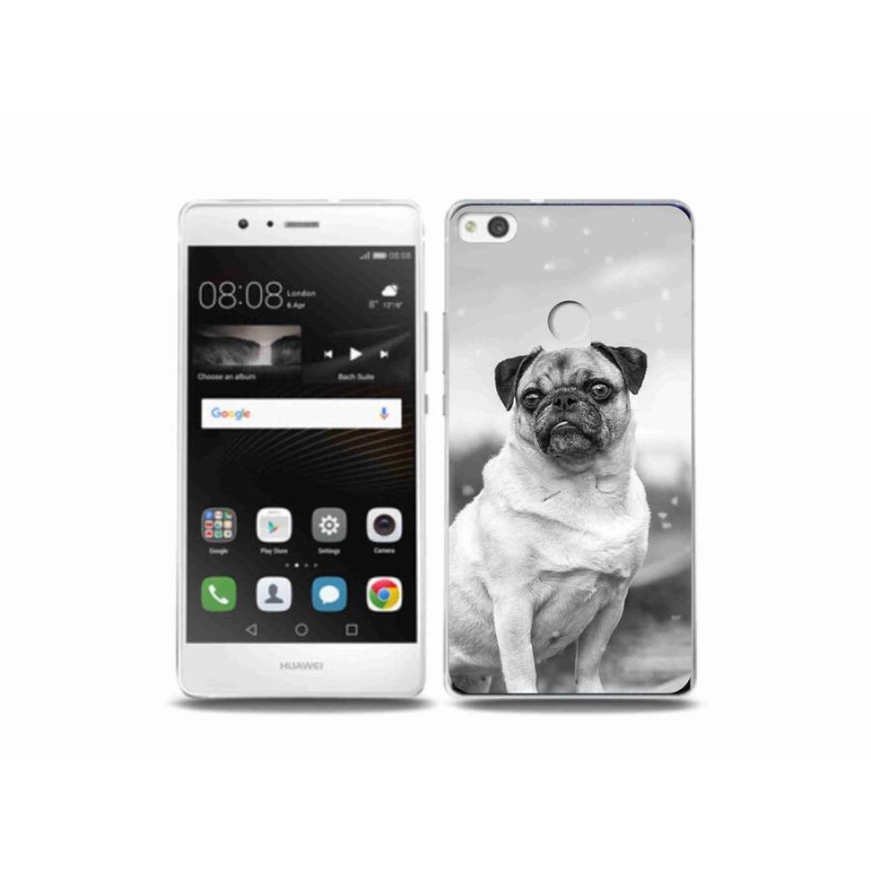 Gélový obal mmCase na mobil Huawei P9 Lite (2017) - mops