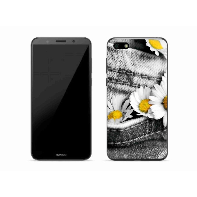 Gélový obal mmCase na mobil Huawei Y5 (2018) - margaréty