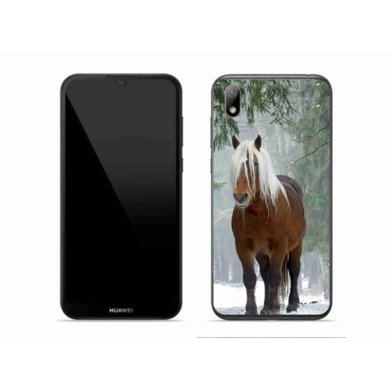 Gélový obal mmCase na mobil Huawei Y5 (2019) - kôň v lese