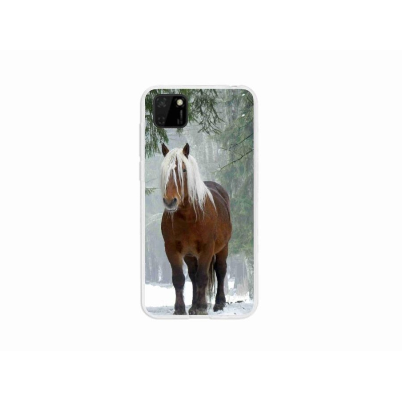 Gélový obal mmCase na mobil Huawei Y5p - kôň v lese