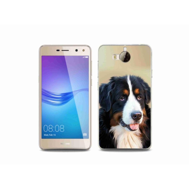 Gélový obal mmCase na mobil Huawei Y6 (2017) - bernský salašnícky pes