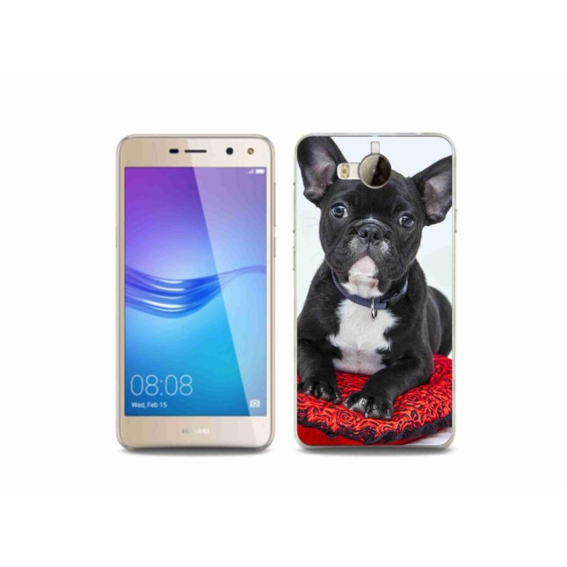 Gélový obal mmCase na mobil Huawei Y6 (2017) - buldog