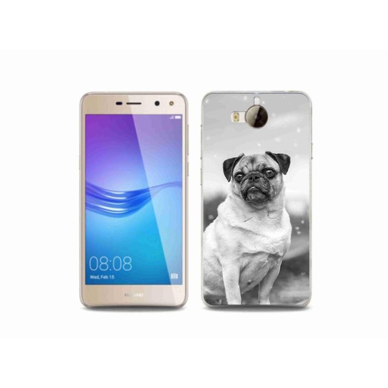 Gélový obal mmCase na mobil Huawei Y6 (2017) - mops