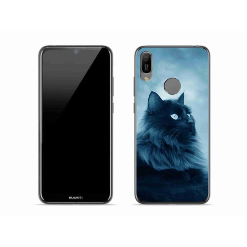 Gélový obal mmCase na mobil Huawei Y6 (2019) - čierna mačka 1