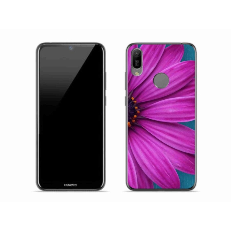 Gélový obal mmCase na mobil Huawei Y6 (2019) - fialová margaréta