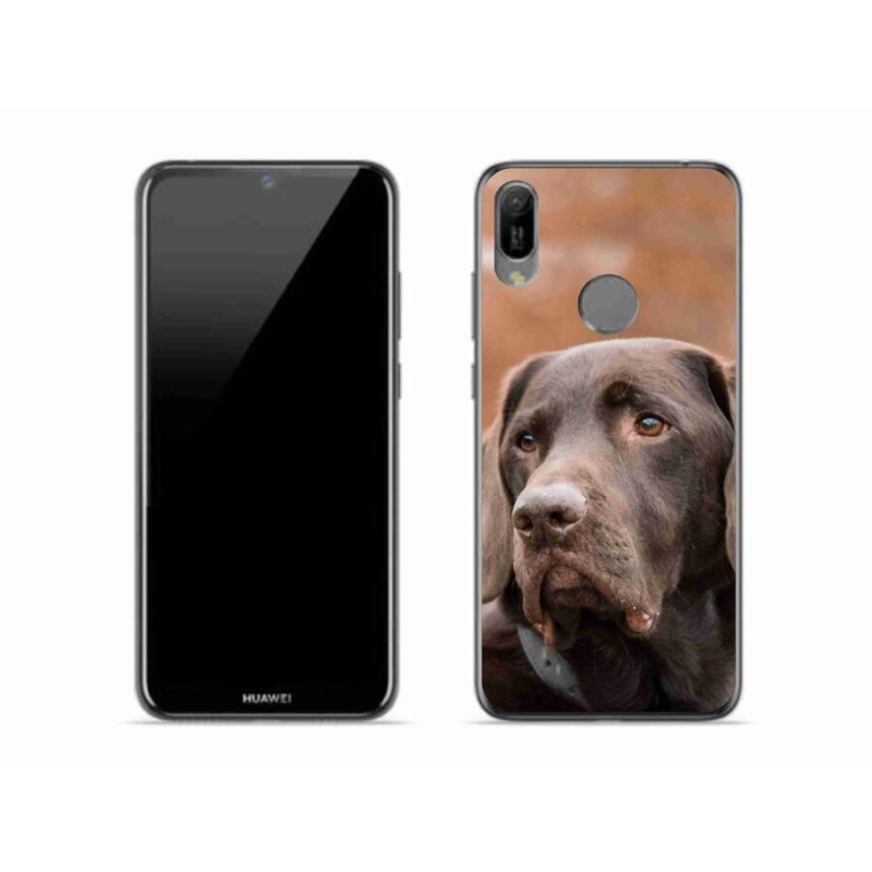 Gélový obal mmCase na mobil Huawei Y6 (2019) - hnedý labrador