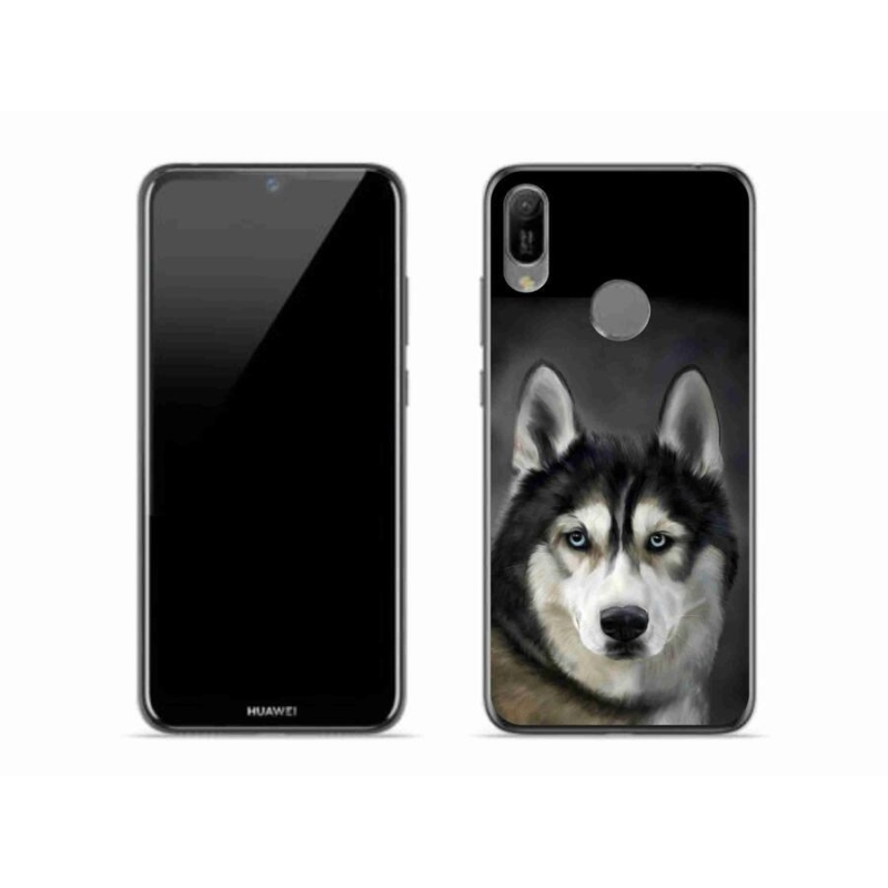 Gélový obal mmCase na mobil Huawei Y6 (2019) - husky