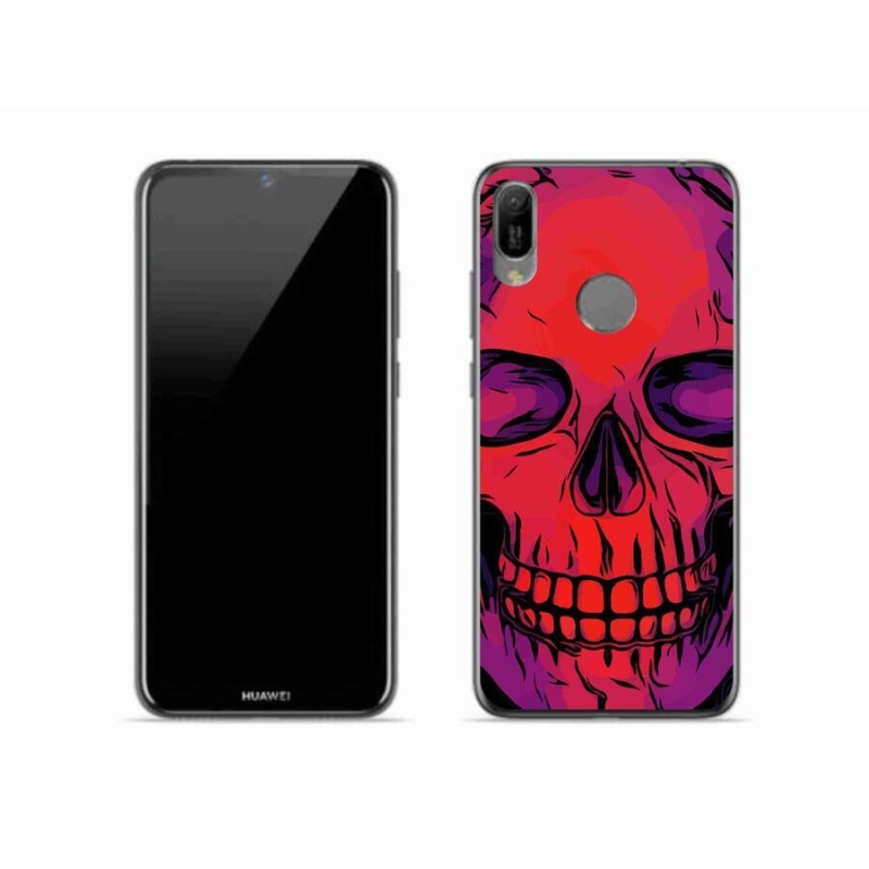 Gélový obal mmCase na mobil Huawei Y6 (2019) - lebka