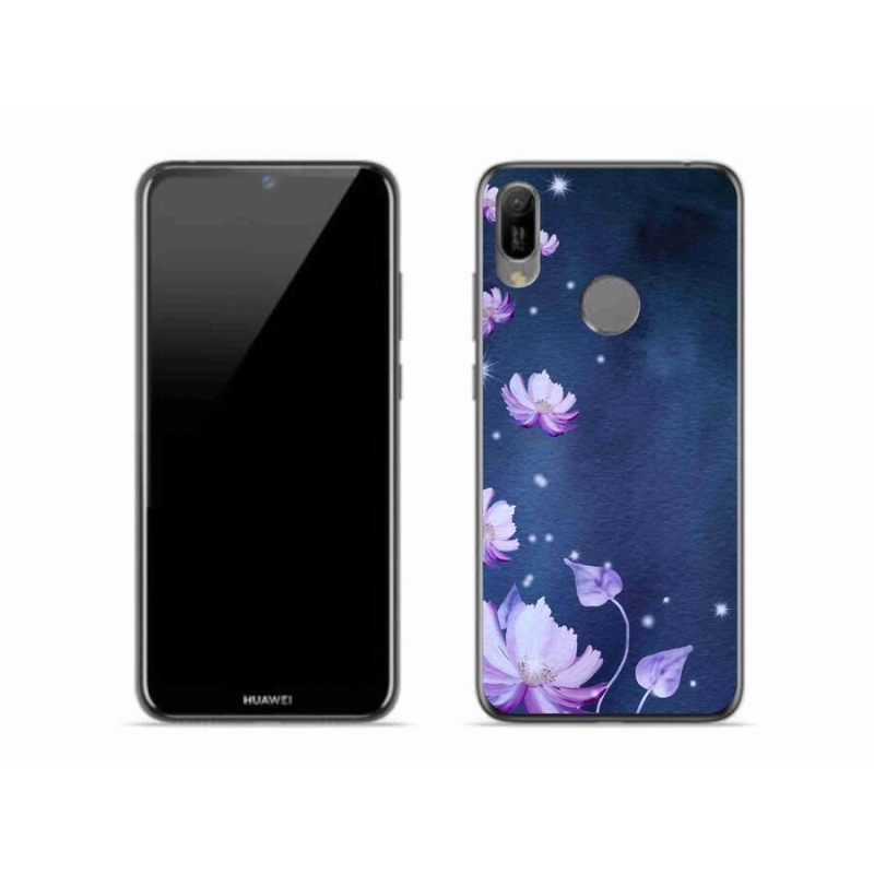 Gélový obal mmCase na mobil Huawei Y6 (2019) - padajúce kvety