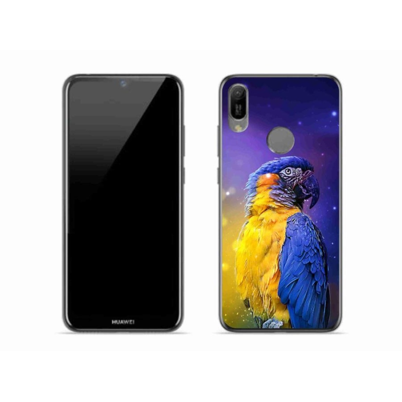 Gélový obal mmCase na mobil Huawei Y6 (2019) - papagáj ara 1