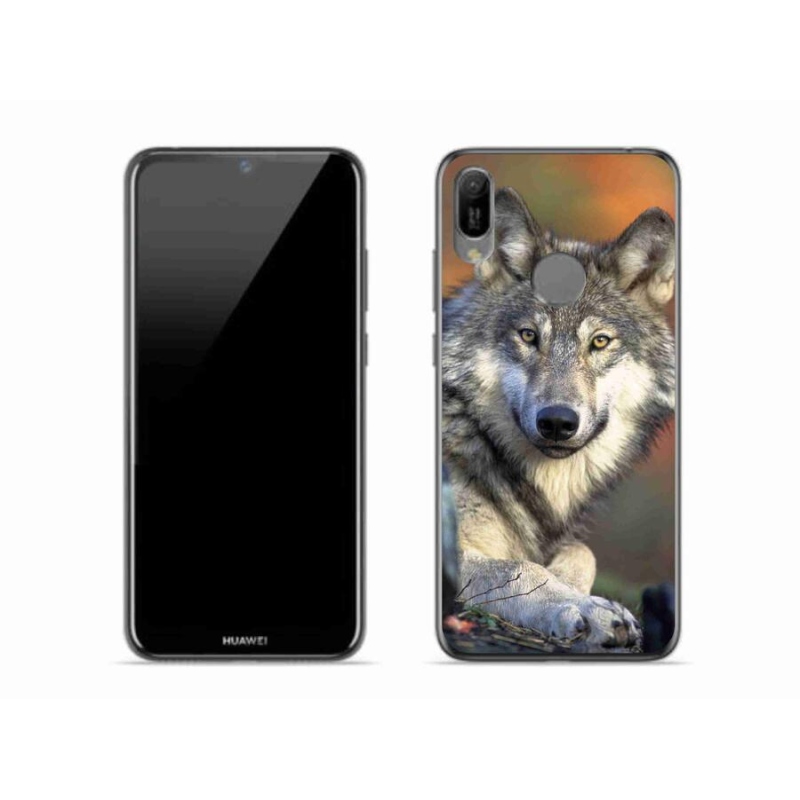 Gélový obal mmCase na mobil Huawei Y6 (2019) - vlk