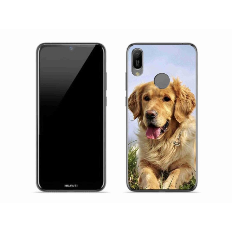 Gélový obal mmCase na mobil Huawei Y6 (2019) - zlatý retriever