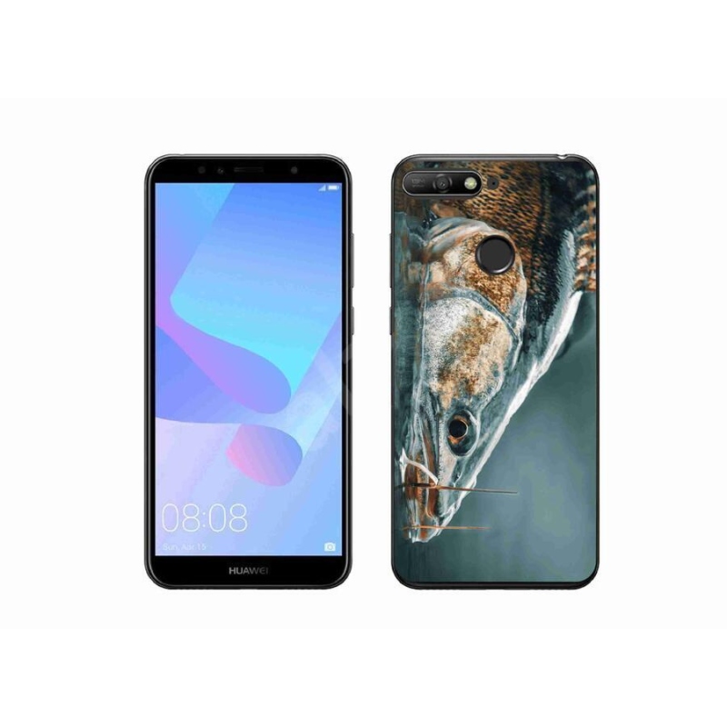 Gélový obal mmCase na mobil Huawei Y6 Prime (2018) - zubáč