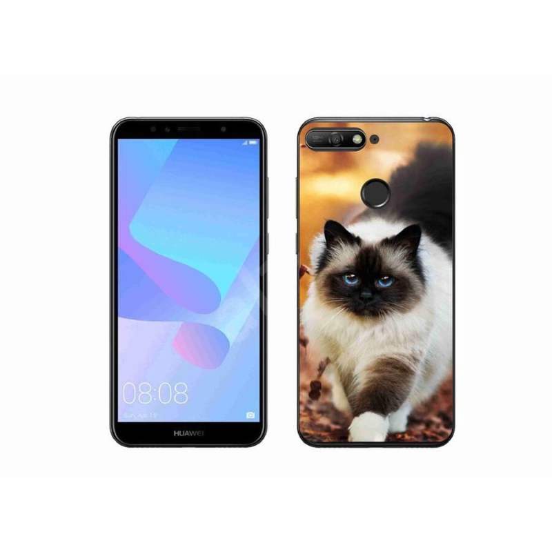 Gélový obal mmCase na mobil Huawei Y6 Prime (2018) - mačka 1
