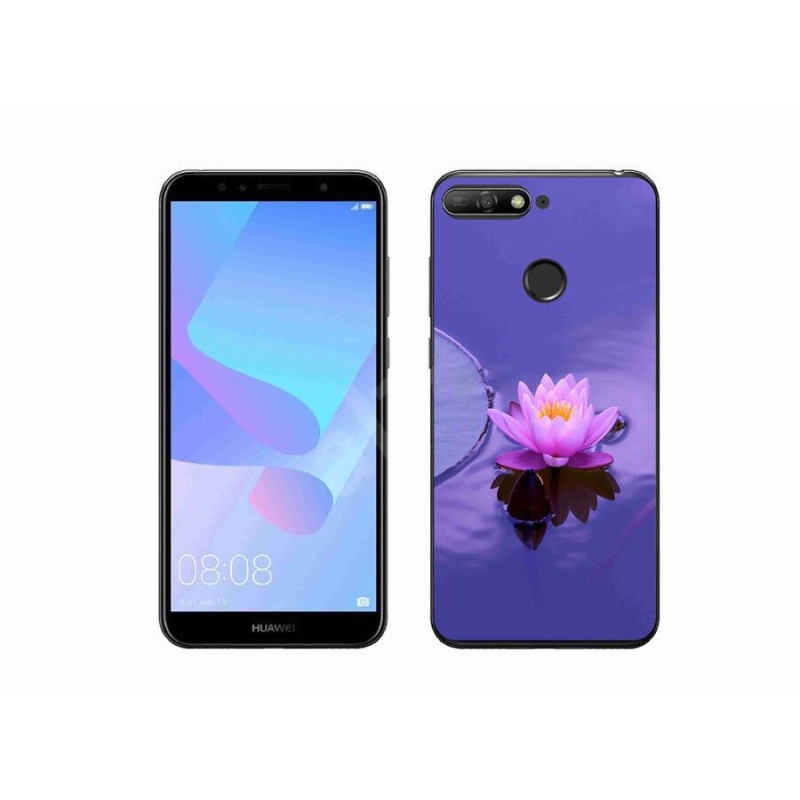 Gélový obal mmCase na mobil Huawei Y6 Prime 2018 - kvet na hladine