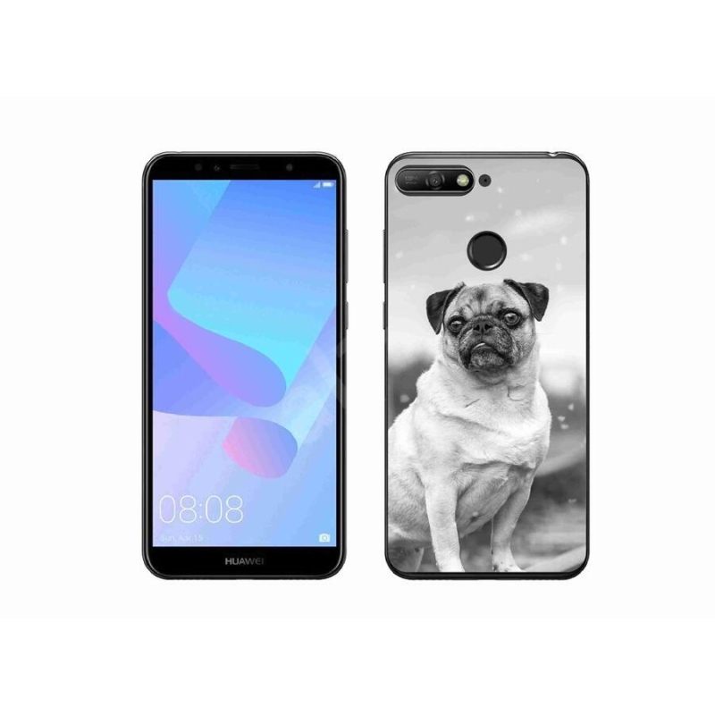 Gélový obal mmCase na mobil Huawei Y6 Prime 2018 - mops