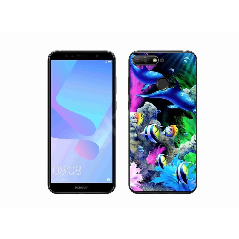 Gélový obal mmCase na mobil Huawei Y6 Prime (2018) - morský svet
