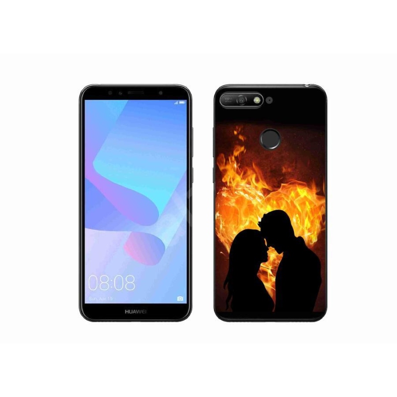 Gélový obal mmCase na mobil Huawei Y6 Prime (2018) - ohnivá láska