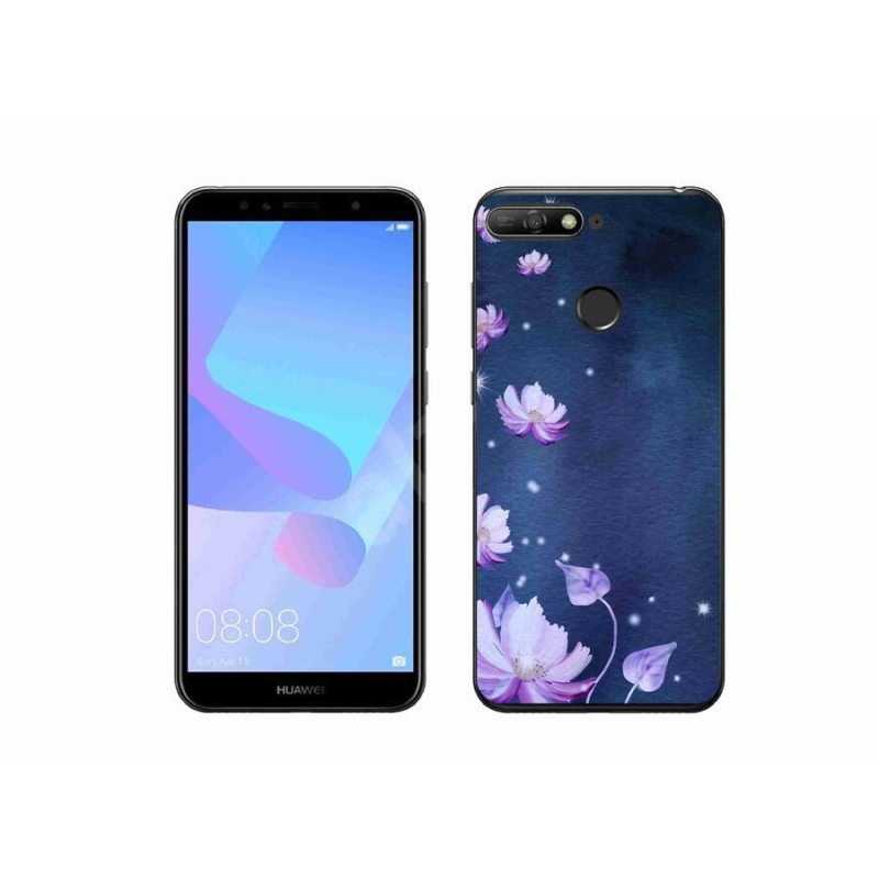 Gélový obal mmCase na mobil Huawei Y6 Prime 2018 - padajúce kvety