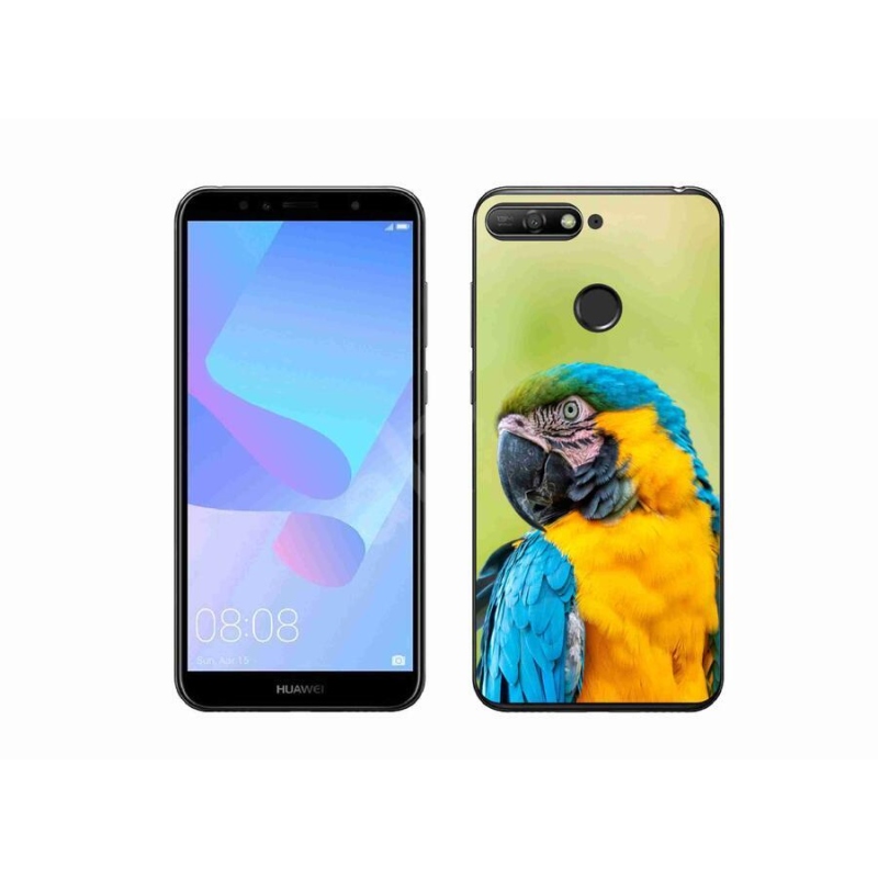 Gélový obal mmCase na mobil Huawei Y6 Prime (2018) - papagáj ara 2