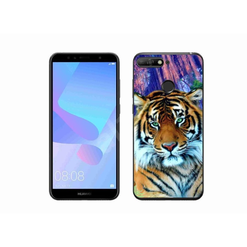 Gélový obal mmCase na mobil Huawei Y6 Prime (2018) - tiger