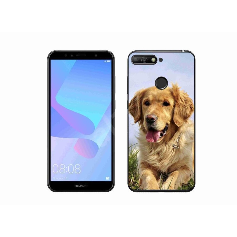 Gélový obal mmCase na mobil Huawei Y6 Prime 2018 - zlatý retriever