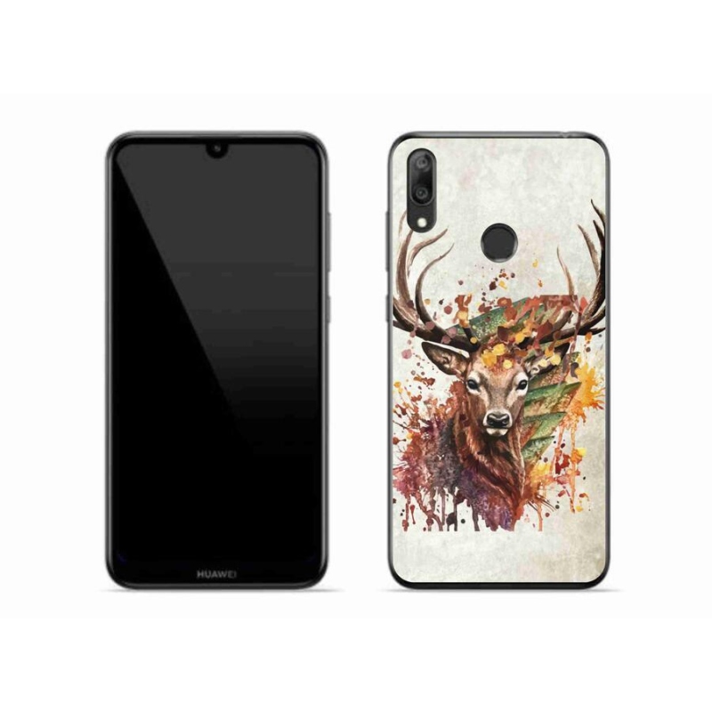 Gélový obal mmCase na mobil Huawei Y7 (2019) - jeleň 1