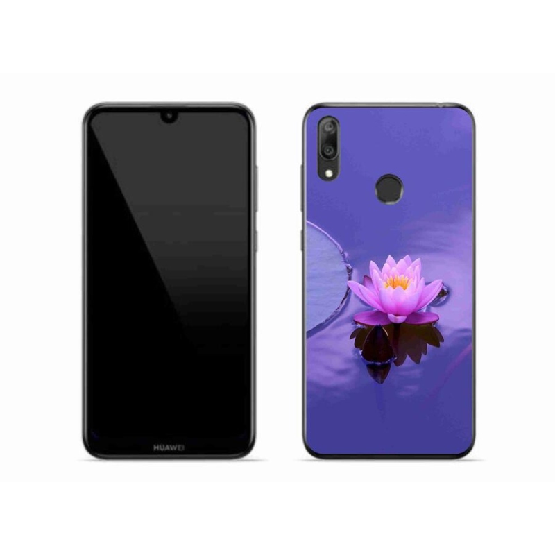 Gélový obal mmCase na mobil Huawei Y7 (2019) - kvet na hladine