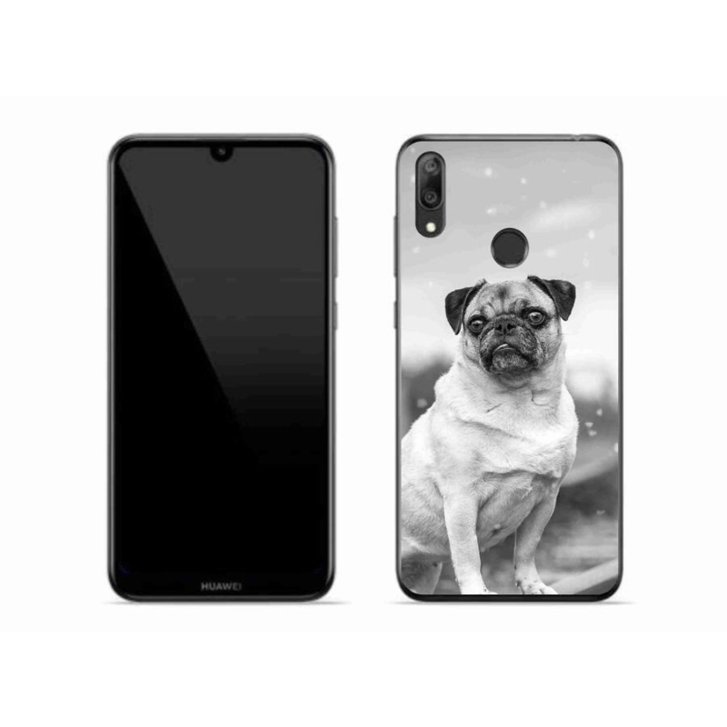 Gélový obal mmCase na mobil Huawei Y7 (2019) - mops