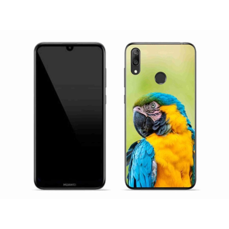 Gélový obal mmCase na mobil Huawei Y7 (2019) - papagáj ara 2