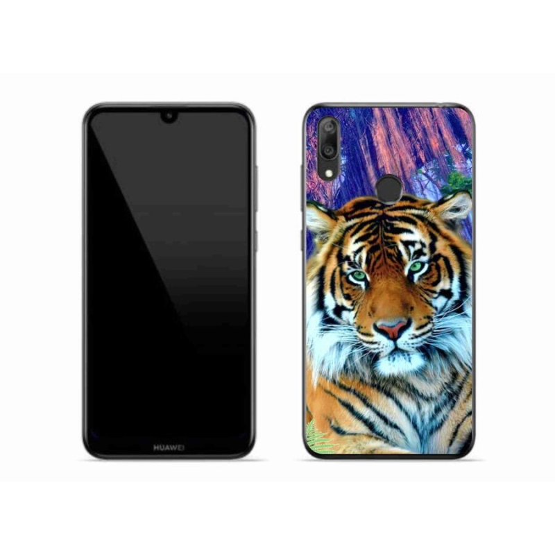 Gélový obal mmCase na mobil Huawei Y7 (2019) - tiger