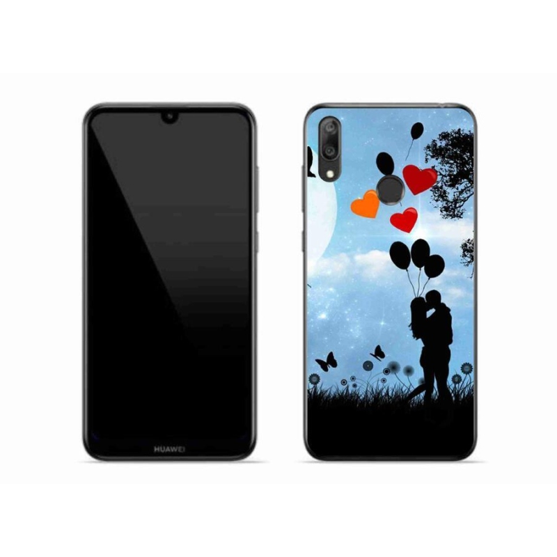 Gélový obal mmCase na mobil Huawei Y7 (2019) - zamilovaný pár