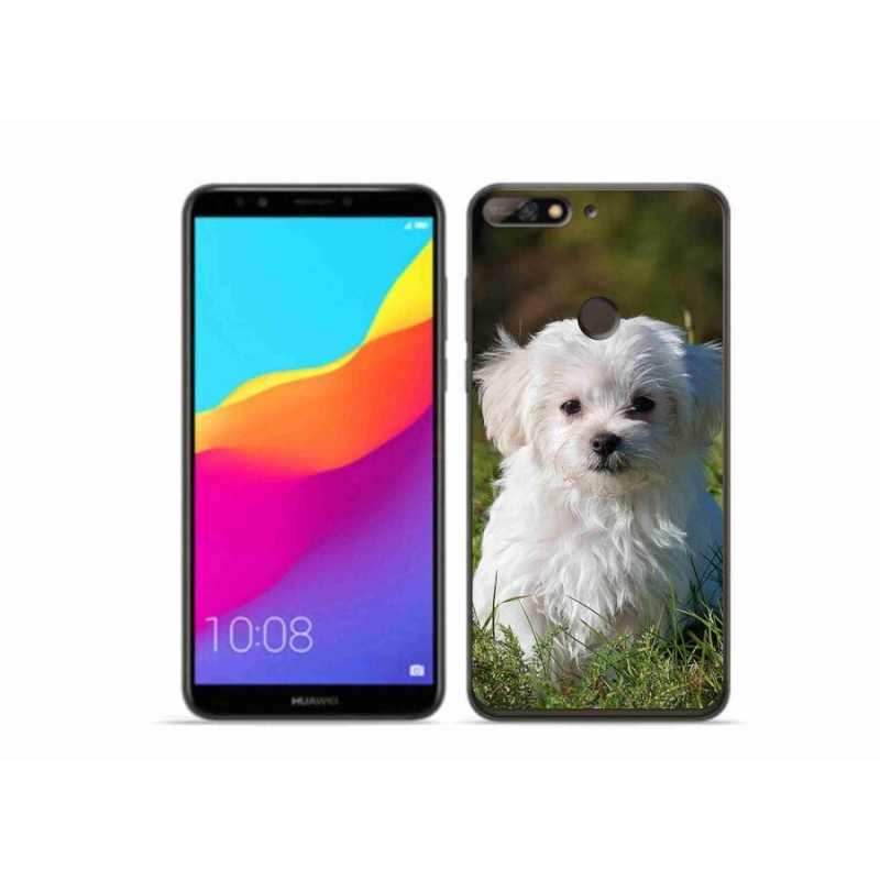 Gélový obal mmCase na mobil Huawei Y7 Prime (2018) - bišon