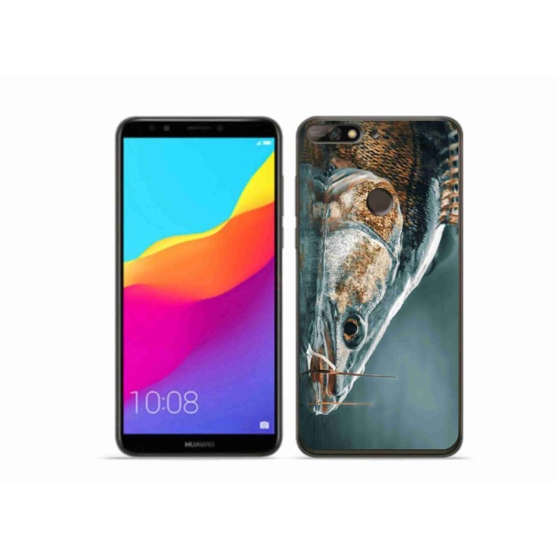 Gélový obal mmCase na mobil Huawei Y7 Prime (2018) - zubáč