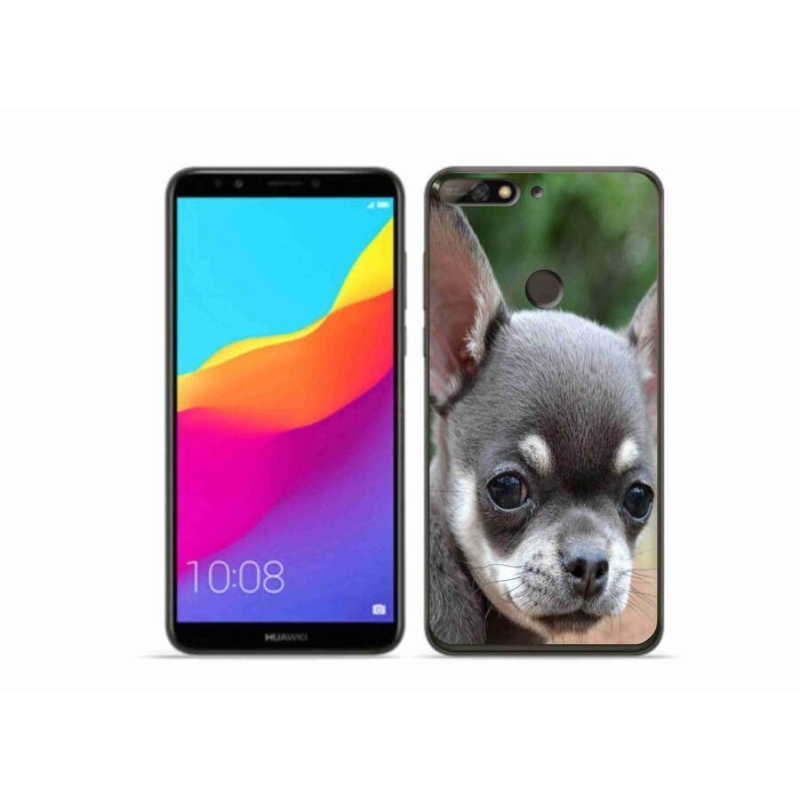 Gélový obal mmCase na mobil Huawei Y7 Prime (2018) - čivava