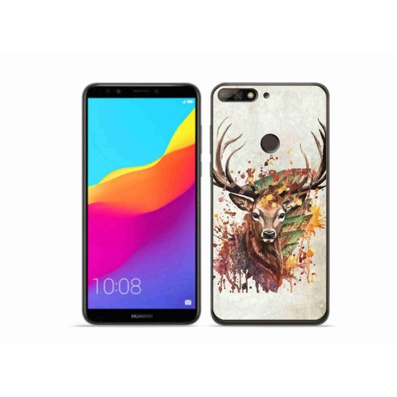 Gélový obal mmCase na mobil Huawei Y7 Prime (2018) - jeleň 1