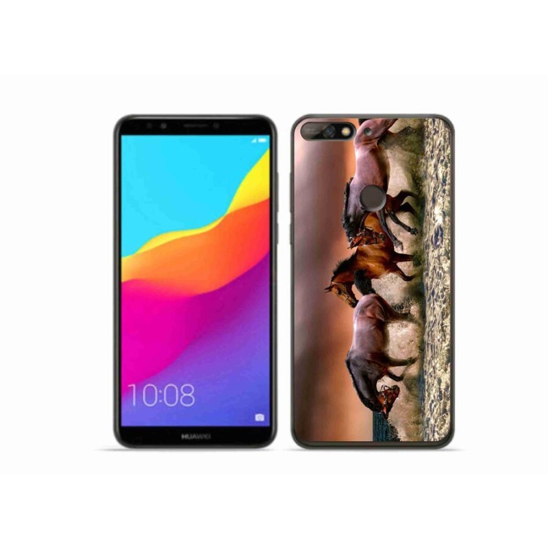 Gélový obal mmCase na mobil Huawei Y7 Prime (2018) - kone 1