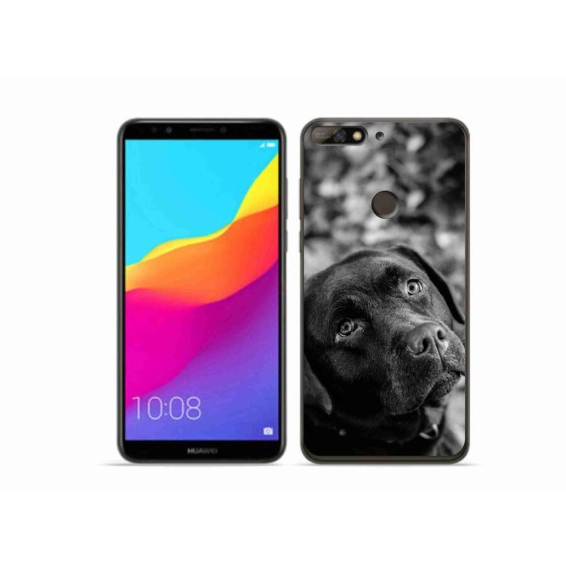 Gélový obal mmCase na mobil Huawei Y7 Prime (2018) - labrador