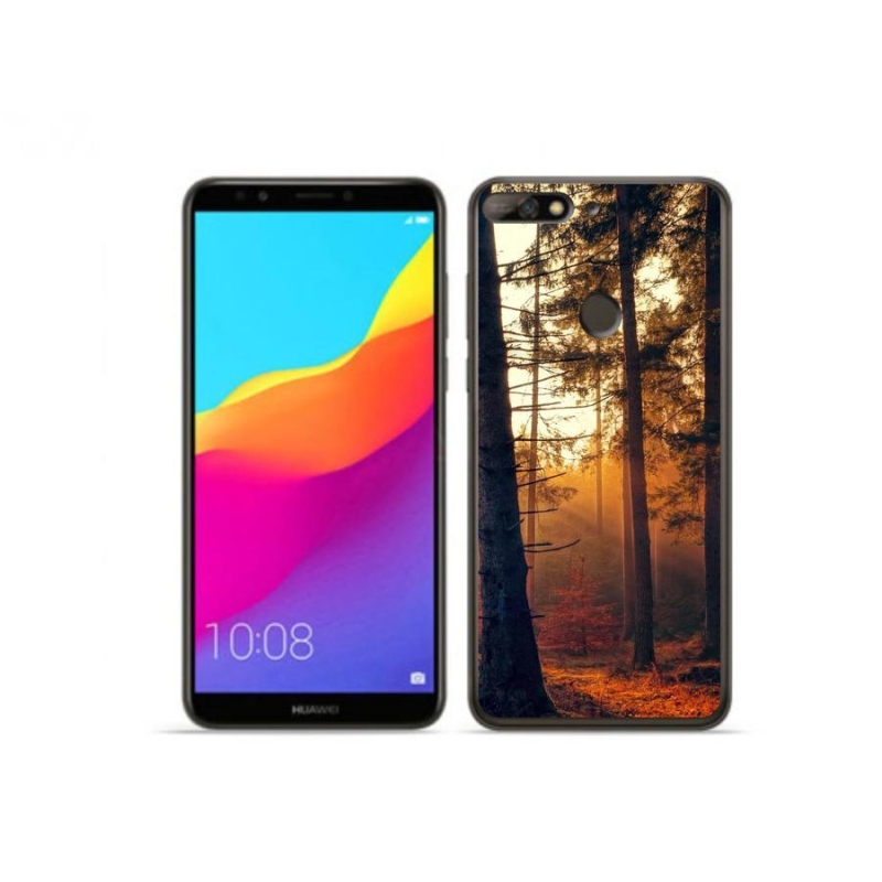 Gélový obal mmCase na mobil Huawei Y7 Prime (2018) - les