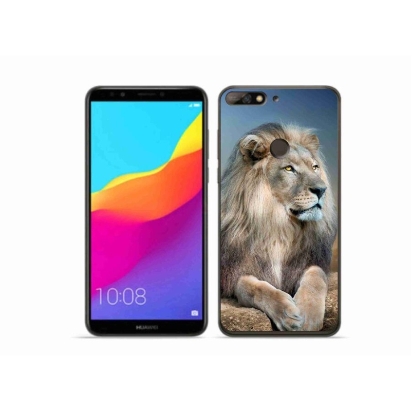 Gélový obal mmCase na mobil Huawei Y7 Prime (2018) - lev 1