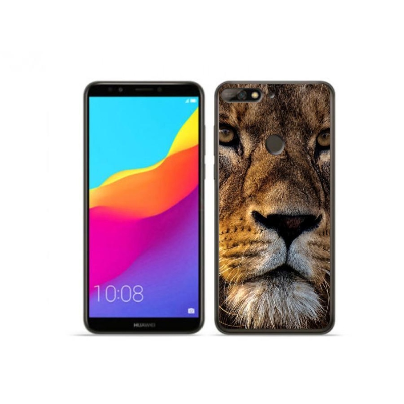 Gélový obal mmCase na mobil Huawei Y7 Prime (2018) - lev