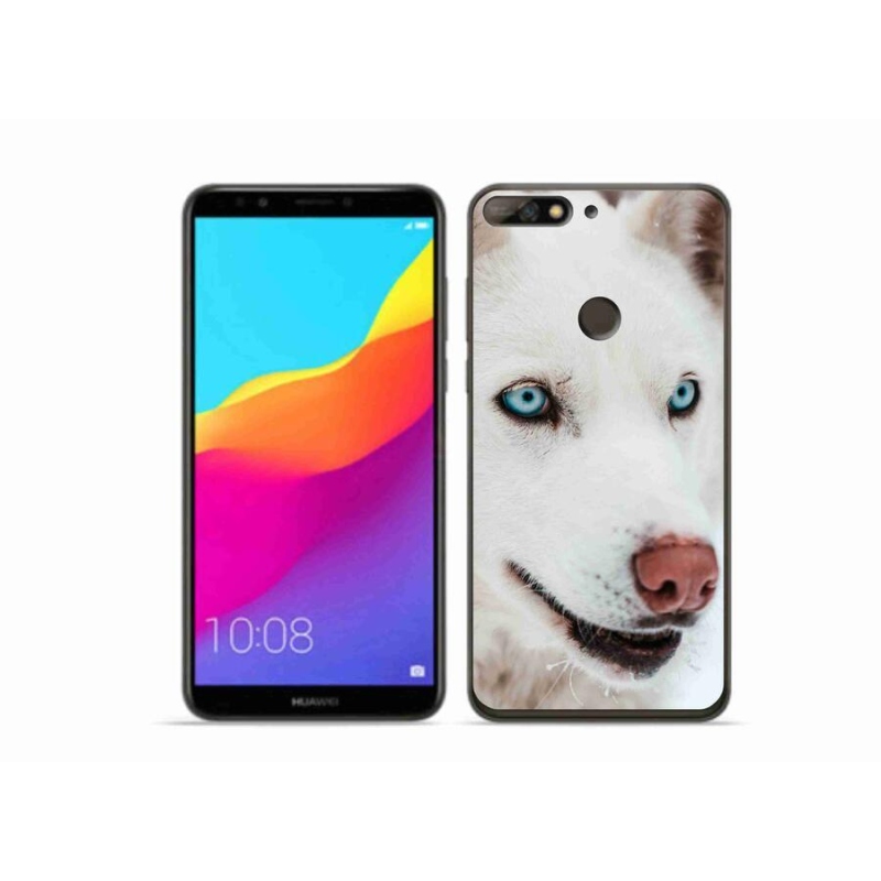 Gélový obal mmCase na mobil Huawei Y7 Prime (2018) - psie pohľad