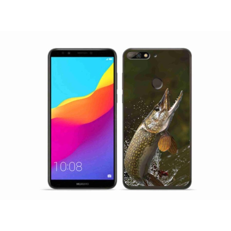 Gélový obal mmCase na mobil Huawei Y7 Prime (2018) - šťuka