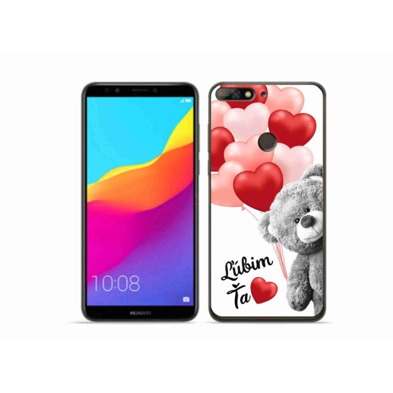 Gélový obal mmCase na mobil Huawei Y7 Prime (2018) - ľúbim ťa sk