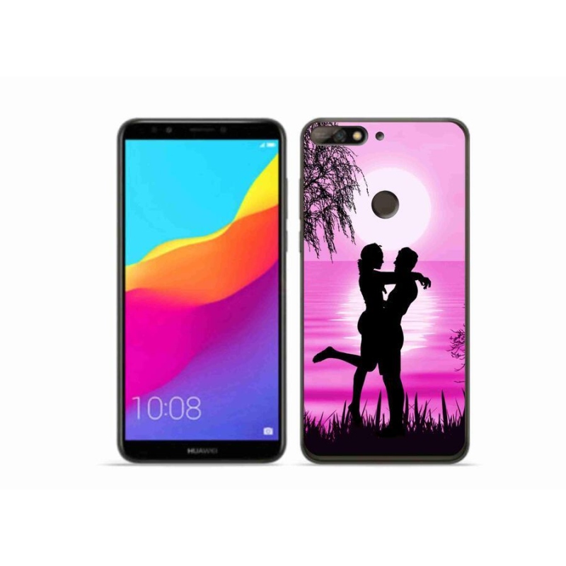 Gélový obal mmCase na mobil Huawei Y7 Prime (2018) - západ slnka