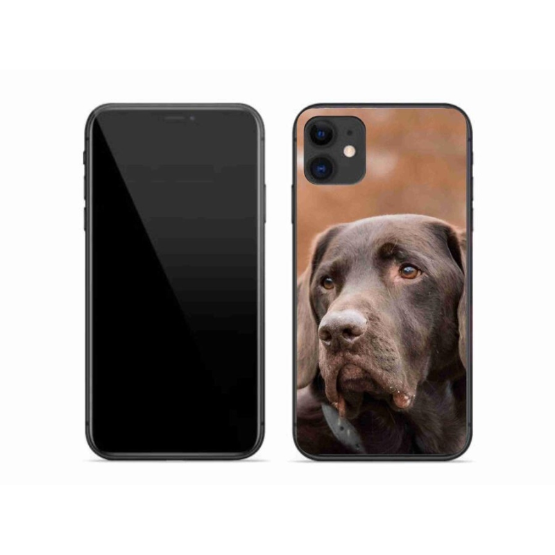 Gélový obal mmCase na mobil iPhone 11 - hnedý labrador