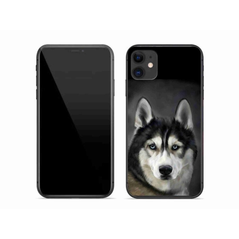 Gélový obal mmCase na mobil iPhone 11 - husky