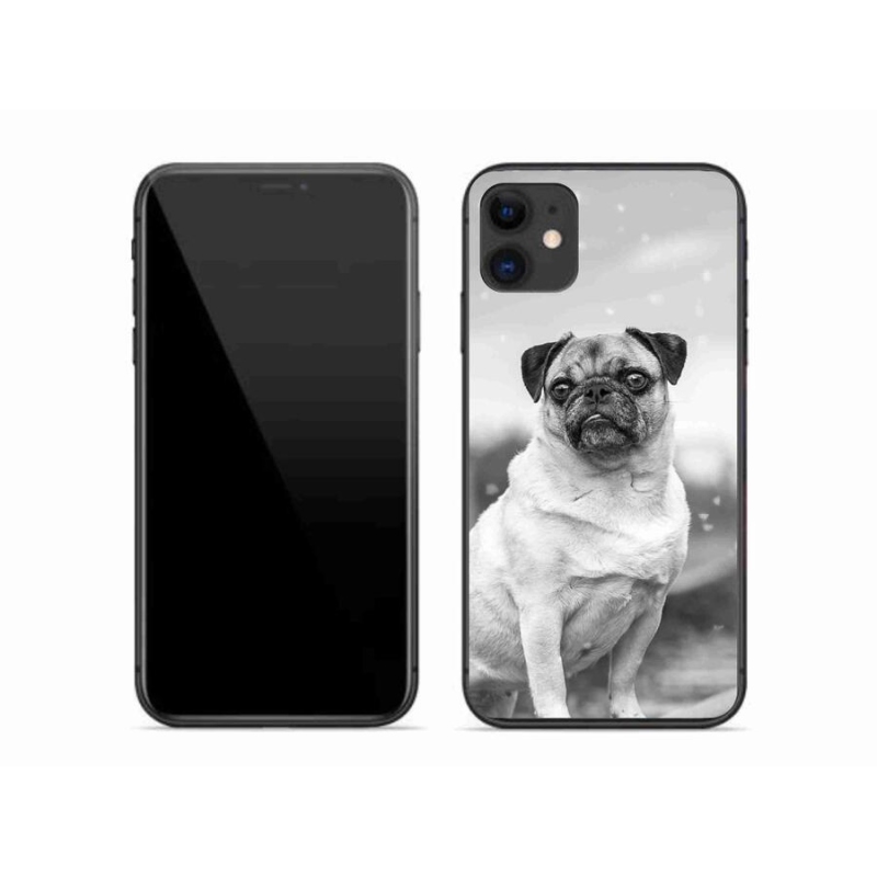 Gélový obal mmCase na mobil iPhone 11 - mops