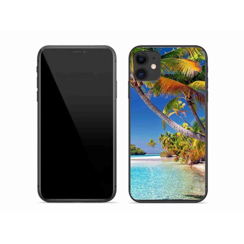 Gélový obal mmCase na mobil iPhone 11- morská pláž